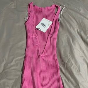MIDI DRESS PINK NWT large